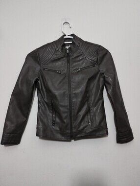 Maralyn & Me Women's S Moto Jacket Full Zip